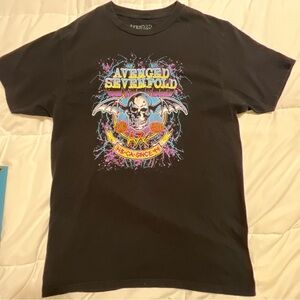 Avenged Sevenfold T Shirt Studio Tour Concert Rock Band 2016 Men’s Medium Black